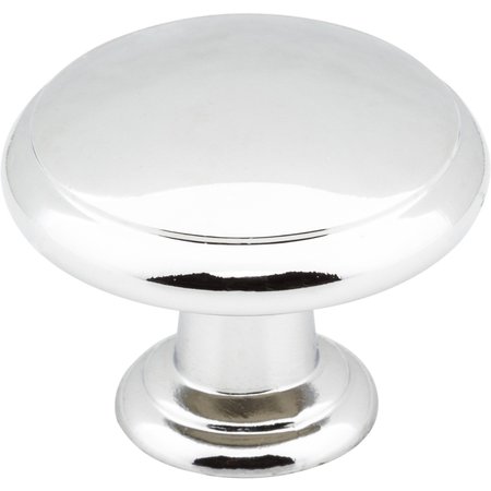 ELEMENTS BY HARDWARE RESOURCES 1-3/16" Diameter Polished Chrome Gatsby Cabinet Mushroom Knob 3940-PC